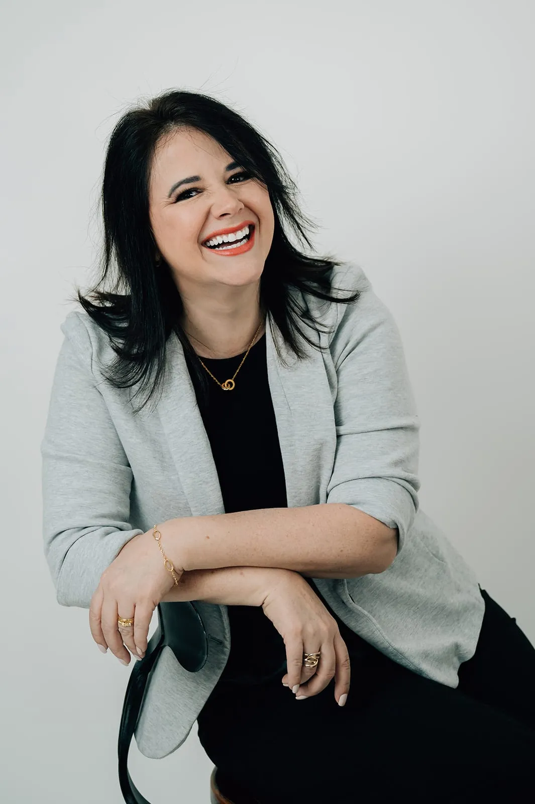 Studio portrait of Luísa Marteleto